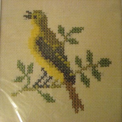 画像1: Haandarbejdets Fremme 刺繍キット（30-5564）　鳥　（GR)