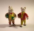 画像1: RUPERT BEAR（ルパートベア）　&　PODGY PIG（ポッジーピッグ）　ゴム人形 (1)